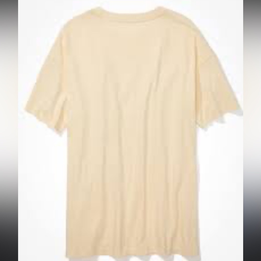 Aerie oversized cotton embroidered anchor tee - Picture 3 of 7